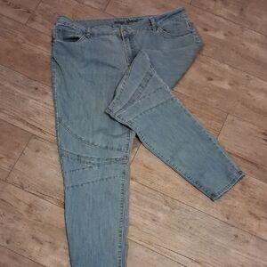 Indigo Thread Co. Women's Light Blue Skinny Jeans Sz-16